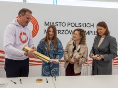 Uroczysta Ceremonia Murowania Kamienia Węgielnego w Mieście Polskich Mistrzów Olimpijskich