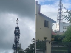 Mieszkańcy w szoku. Mężczyzna skoczył z 66-metrowego masztu