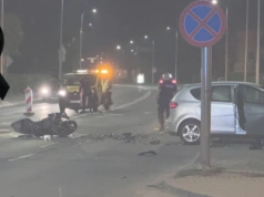 Motocyklista, który brał udział w wypadku zmarł w szpitalu