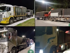 Osiem zestawów z betonowymi szambami: około 50-60 ton i nawet 20 metrów