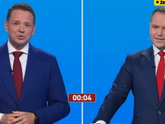 Debata prezydencka. Nawrocki pyta o 
