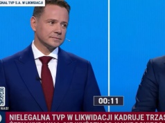 TV Republika odpięła wrotki. Absurdalny pasek o... wzroście Trzaskowskiego i Nawrockiego