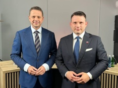 Trzaskowski u Mentzena: przeciwko nowym podatkom, za likwidacją TVP Info