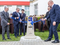 W Toruniu uroczyście odsłonięto kamień milowy szlaku Camino de Santiago [zdjęcia]