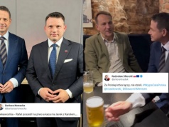 Trzaskowski po rozmowie z Mentzenem wybrali się wspólnie z Sikorskim na piwko