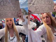 Spięcie na marszu Trzaskowskiego. Zamieszana Marianna Schreiber