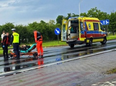 Potrącenie rowerzystki na alei Słowackiego (ZDJĘCIA)