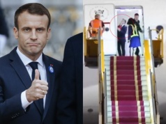 Prezydent Macron tłumaczy, że nagranie, na którym żona go popycha, to tylko takie wygłupy