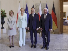Berlin. Wizyta Andrzeja Dudy w Niemczech. O problemie migracji na zachodniej granicy Polski i kwestiach historycznych