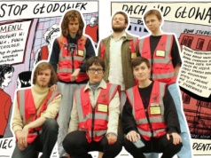Rozmawiam ze studentami okupującymi UW. 