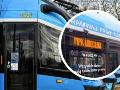 Na wrocławskie tory wyjechał Tramwaj Praw Dziecka.