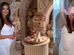 Odziana w przylegającą sukienkę Klaudia El Dursi chwali się BABY SHOWER: 