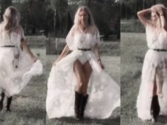 Agnieszka Woźniak-Starak podsumowuje wybory, hasając po łące w body: 