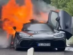 10 mln zł poszło z dymem. Spłonął wyjątkowy Mercedes-AMG