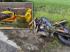 Widzieli go, jak mknął motocyklem przez miasto. Chwilę potem doszło do tragedii. Zdjęcia przerażają