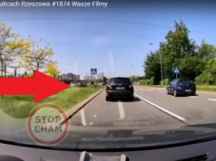 Szokujący rajd po Rzeszowie. Kierowca Forda o mały włos nie potrącił rowerzystów [WIDEO]