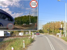 Szlabany nie opadły. Po chwili nadjechał pociąg. Kamera uchwyciła moment grozy