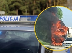 Ciężarówka stanęła w ogniu na A4. Uwaga na utrudnienia!