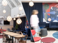 Polacy stoją ze wnętrzami hotelu ibis w Budapeszcie
