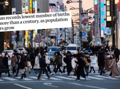 Japonia: dzietność spadła dziewiąty rok z rzędu, nowy rekord kryzysu demograficznego