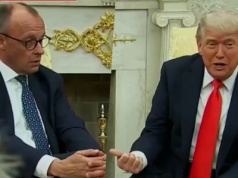 Kanclerz Niemiec wspomniał o II wojnie światowej. Odpowiedź Trumpa wprawiła go w osłupienie [WIDEO]