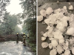 Potężne burze nad Polską. Uszkodzony dach bazyliki, zalane posesje