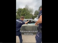Brawurowa interwencja policji. Straty: zastrzelona opona i ranny policjant