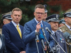 Marszałek Sejmu Szymon Hołownia w Inowrocławiu: Pierwsze Apache już w połowie czerwca