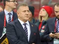 Mecz jeszcze trwał. Kulesza zwrócił się do Grosickiego