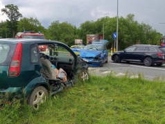 Karambol na DK59 – kierująca nie ustąpiła pierwszeństwa