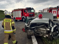 Zderzenie czterech samochodów na S7. Zginęła jedna osoba