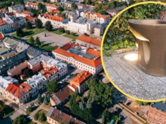 Ustawili sedes na głównym deptaku Radomia. 