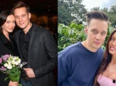 Edyta Zając i Michał Mikołajczak pozują na planie 