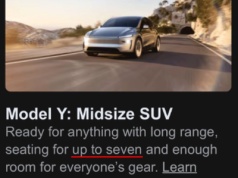 Tesla reklamuje w Ameryce 7-miejscowy Model Y. Niektórzy: To będzie wersja przedłużona. Sceptycy: Akurat!