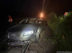 Pijany zostawił samochód na torowisku. O włos od tragedii