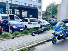 Pościg za motocyklem w centrum Piły