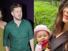Ukochana Antoniego Królikowskiego pozuje z córką. Jadwiga rośnie jak na drożdżach?