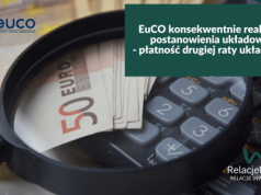 EuCO konsekwentnie realizuje postanowienia układowe – płatność drugiej raty układowej