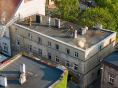 Pożar kamienicy w Śremie