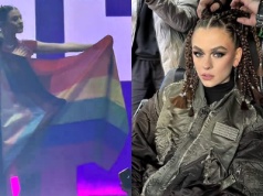 Bambi wystąpiła z flagą LGBT