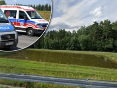 Zatrzymał się na A4 i postanowił wykąpać się w zbiorniku przeciwpożarowym. Koszmarny finał