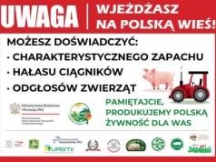 Ciekawa akcja rolników. Tablicami przypominają społeczeństwu gdzie produkuje się żywność
