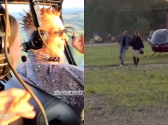 Oki i Bambi przylecieli na koncert helikopterem