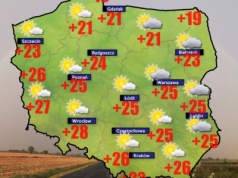W środę 18 czerwca o poranku od 7 stopni w Zakopanem do 14 w Gdańsku