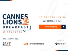 Porozmawiamy o Cannes Lions! Zapraszamy na webinar „Cannes Lions Breakfast Wirtualnie”
