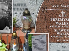 Byliśmy na grobie syna Lecha Wałęsy. Smutny widok. Ten zakaz aż przykuwa wzrok