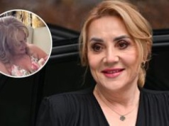 Rozpromieniona Danuta Martyniuk z wnukiem w ramionach. Fani sypią komplementami