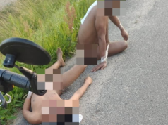Goli murzyni biegali po polskim mieście
