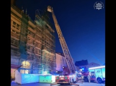 Wspiął się na rusztowanie tarnogórskiego ratusza i nie umiał zejść