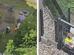 Zagubione dziecko w ogródku przy żłobku. Przechodnia zaalarmował płacz
